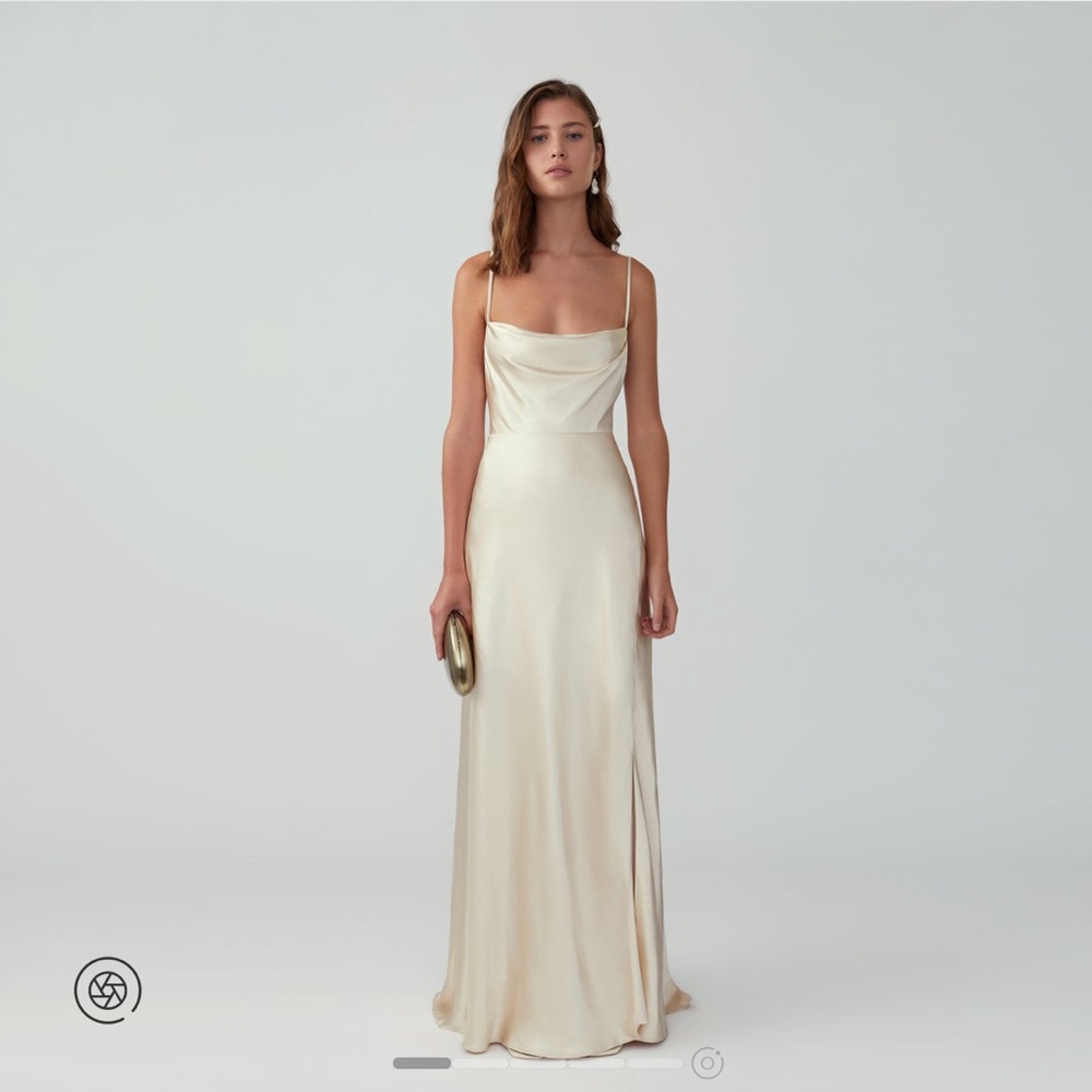 Fame and Partners Strapped Drappy Gown